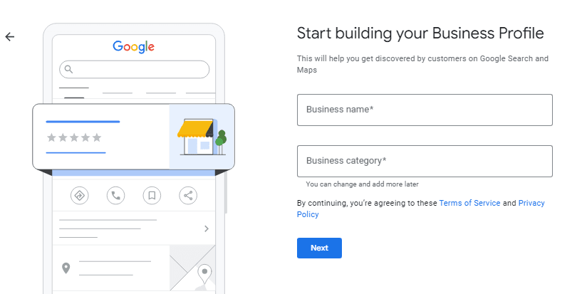 Google My Business Listing